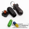 Pillen opbergdoos - waterdichte container - met sleutelring - aluminiumlegeringSleutelhangers