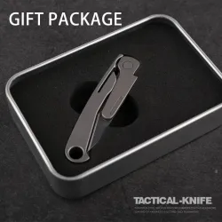 Mini multifunction knife - foldable - removable blade - titanium alloyKnives & Multitools