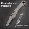 Mini multifunctioneel mes - opvouwbaar - afneembaar mes - titaniumlegeringMultitool & Zakmes