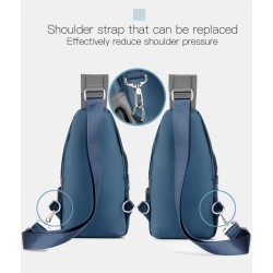Multifunctionele rugzak - schouder- / borsttas - USB-oplaadpoort - gat voor oortelefoon - waterdichtRugzakken