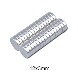 N35 - neodymium magneet - sterke schijf - 12 * 3 mmN35