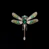 Luxe vintage broche - met kristallen libelleBroches