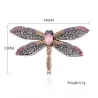 Elegante broche - met kleurrijke kristallen libelBroches