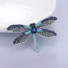 Elegante broche - met kleurrijke kristallen libelBroches