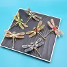 Elegante broche - grote kristallen libelBroches