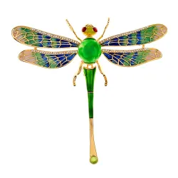 Kleurrijke kristallen libelbrocheBroches