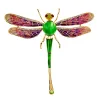 Colorful crystal dragonfly broochBrooches