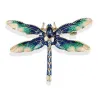 Modieuze vintage broche - met kristallen libelBroches