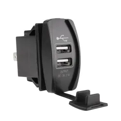 Universele dubbele USB-aansluiting - 3.1V -12V/24V - oplaadpoort - LEDOpladers