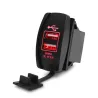 Universal USB dual socket - 3.1V -12V/24V - charging port - LEDChargers
