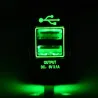Universal USB dual socket - 3.1V -12V/24V - charging port - LEDChargers