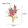 Luxe broche - roze kristallen bloemenBroches