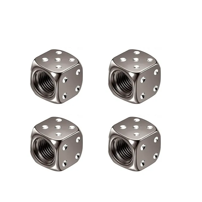 Aluminium bandventielen - dobbelstenen - 4 stuksWiel onderdelen