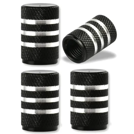 Aluminum tire valves - stripes design - 4 piecesWheel parts