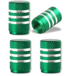 Aluminum tire valves - stripes design - 4 piecesWheel parts