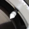 Universal tire valves - aluminum caps - short spike - 4 piecesWheel parts