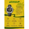 NAVIFORCE - sport - militair quartz horloge - leren band - LCD LED-display - waterdichtHorloges