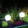 Garden solar light - ground stick - round ball - LED - waterproof - 4 piecesSolar lighting
