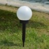 Garden solar light - ground stick - round ball - LED - waterproof - 4 piecesSolar lighting