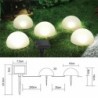 Tuinlamp op zonne-energie - halve bol - 5 LED - waterdicht - grondmontageSolar verlichting