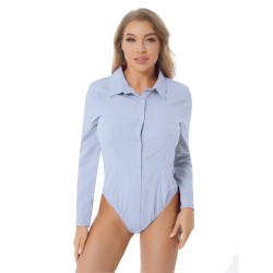 Elegante bodysuits - blouse met lange mouwen - met knopenBlouses & overhemden