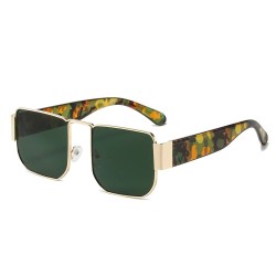Retro vierkante zonnebril - metalen frame - UV400Zonnebril