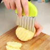 Aardappelsnijder - frites - fritesmaker - golvend mes - roestvrij staalTools