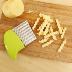 Aardappelsnijder - frites - fritesmaker - golvend mes - roestvrij staalTools
