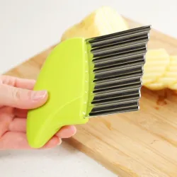Aardappelsnijder - frites - fritesmaker - golvend mes - roestvrij staalTools