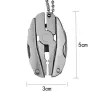 Mini opvouwbare multitool - tang - schroevendraaier - sleutelhanger - roestvrij staalMultitool & Zakmes