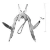 Mini opvouwbare multitool - tang - schroevendraaier - sleutelhanger - roestvrij staalMultitool & Zakmes