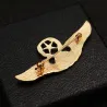 Modieuze broche - speld - Europees/Amerikaans design - dubbelkoppige adelaarBroches