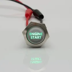 12V - 19mm - metal switch - LED - on-off engine start - ignition push button switchSwitches