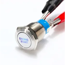 12V - 19mm - metal switch - LED - on-off engine start - ignition push button switchSwitches