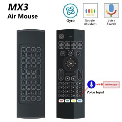 MX3-L met spraakopdracht - luchtmuis - Google Smart-afstandsbediening - verlichtToetsenborden & afstandsbedieningen