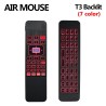 T3 6-Axis Gyro - Air Mouse - 2.4G - draadloos - 7 kleuren achtergrondverlichting - Slimme afstandsbediening - met QWERTY-toet...