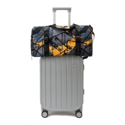 Stylish travel bag - with shoe compartment - large capacity - waterproof - unisex - graffiti designBags