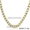 Fashionable necklace - cuban chain - gold & silverNecklaces