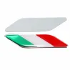 3D Italian flag - badge - emblem - car sticker - Italy - 2 piecesStickers