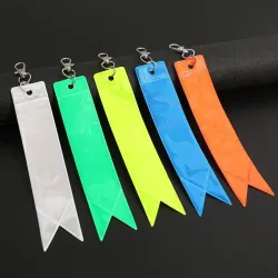 Reflecterende sleutelhanger - hoogglans - kleurrijke stripSleutelhangers