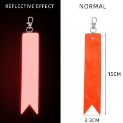Reflecterende sleutelhanger - hoogglans - kleurrijke stripSleutelhangers