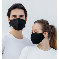 Gezichts-/mondmaskers - herbruikbaar - anti bacterieel - met PM 2.5 filter - 4 stuksMondmaskers