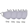 Gezichts-/mondmaskers - herbruikbaar - anti bacterieel - met PM 2.5 filter - 4 stuksMondmaskers