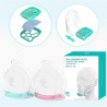 Siliconen gezichtsmasker - 4-laags composiet zelfaanzuigend filter - herbruikbaar - stofdicht - antibacterieelMondmaskers