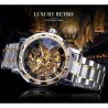WINNER - luxe horloge - mechanisch - lichtgevend - met diamanten - transparant skeleton design - met doosHorloges