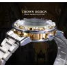 WINNER - luxe horloge - mechanisch - lichtgevend - met diamanten - transparant skeleton design - met doosHorloges