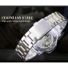 WINNER - luxe horloge - mechanisch - lichtgevend - met diamanten - transparant skeleton design - met doosHorloges