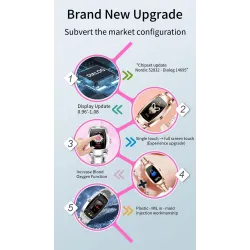 H8 Pro Smart Watch - full touch - hartslag - bloeddruk - fitnesstracker - waterdichtHorloges