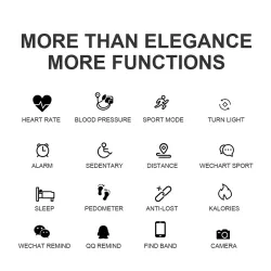 H8 Pro Smart Watch - full touch - hartslag - bloeddruk - fitnesstracker - waterdichtHorloges