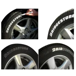 White marker - permanent paint - waterproof - tire penWheel parts